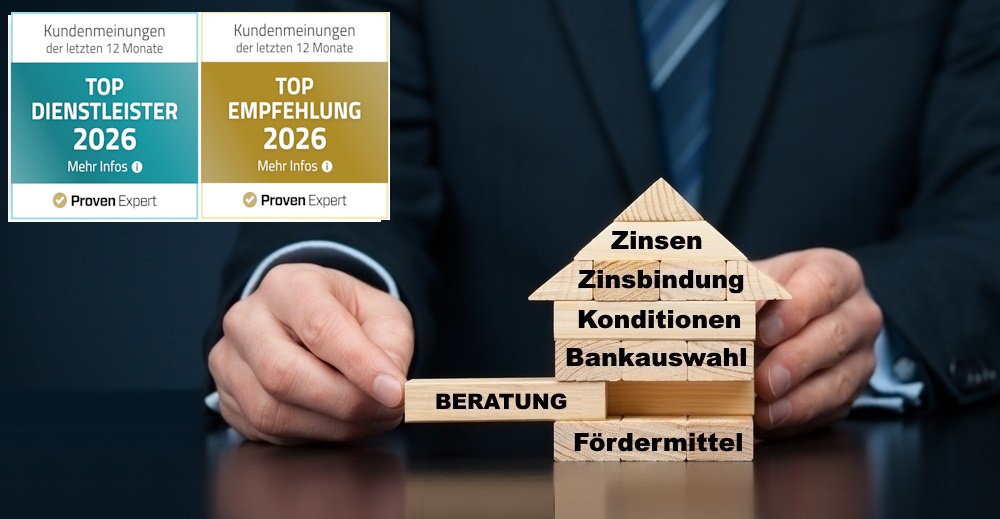 2026 Baufinanzierungsberatung mit Auszeichnung und von unseren Kunden empfohlen 2026